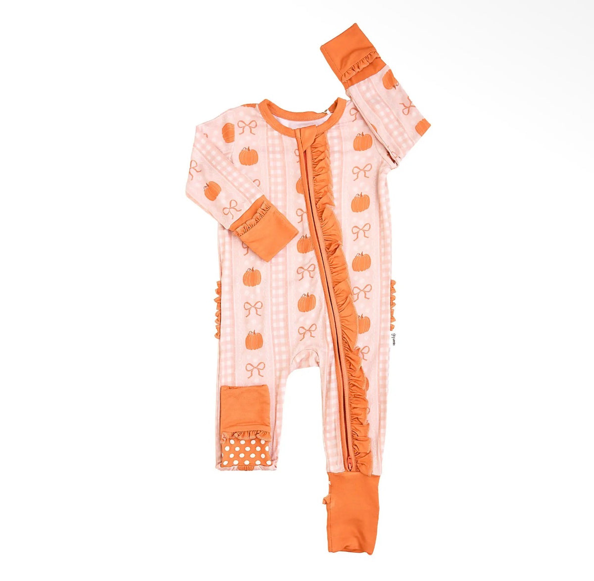 Ruffle Pumpkin Zipper