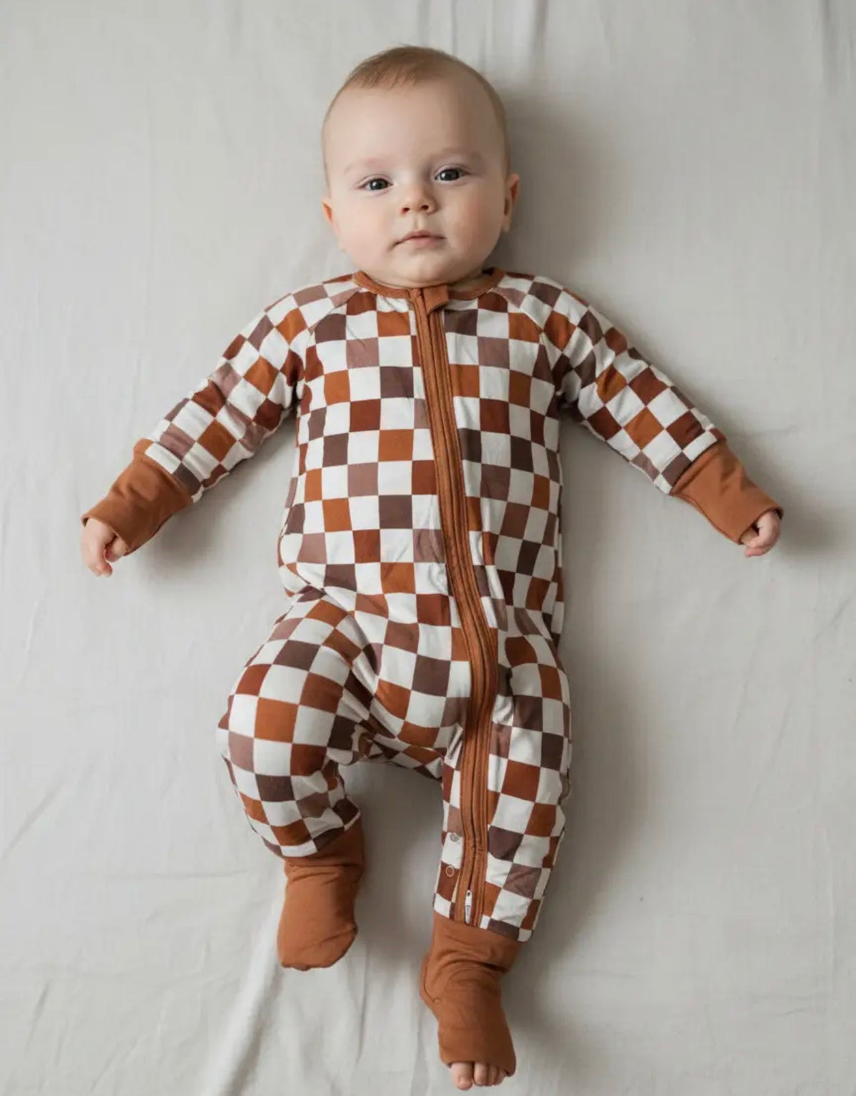 Retro Checkered Zipper