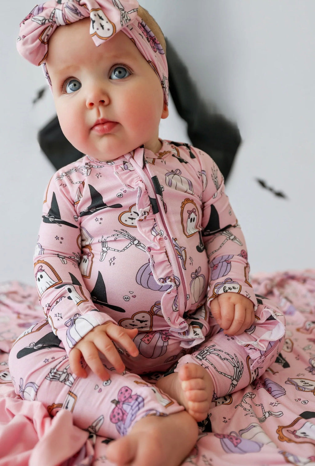 Pretty Little Haunts Ruffle Zipper
